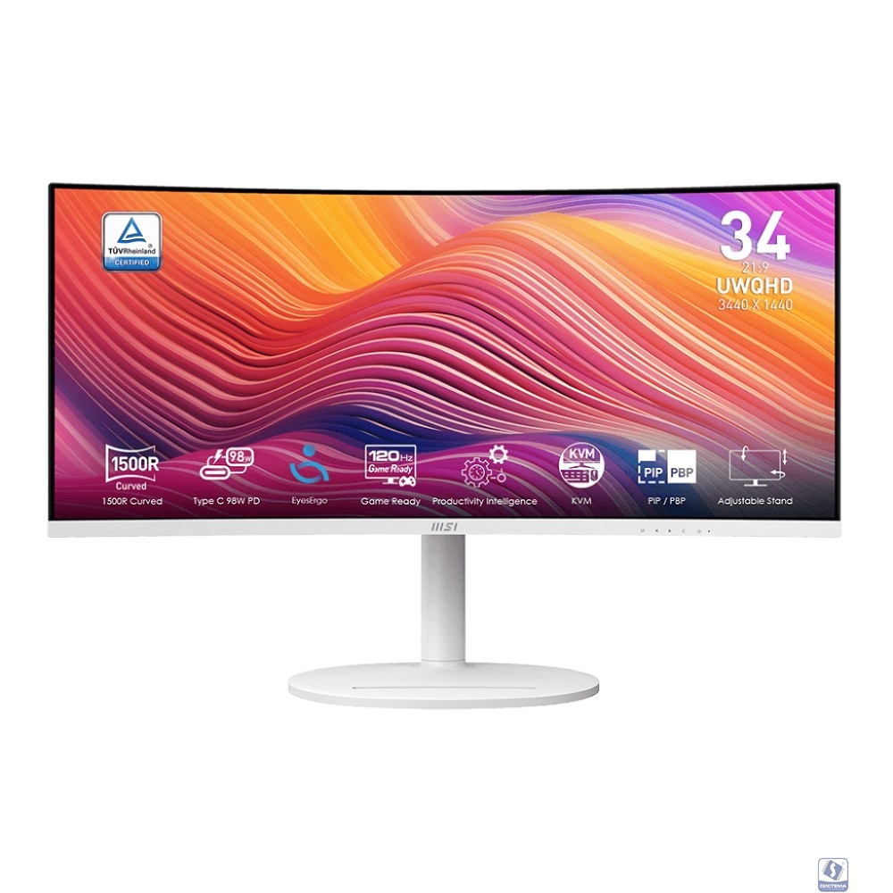 MSI Modern 34" MD342CQPW белый 