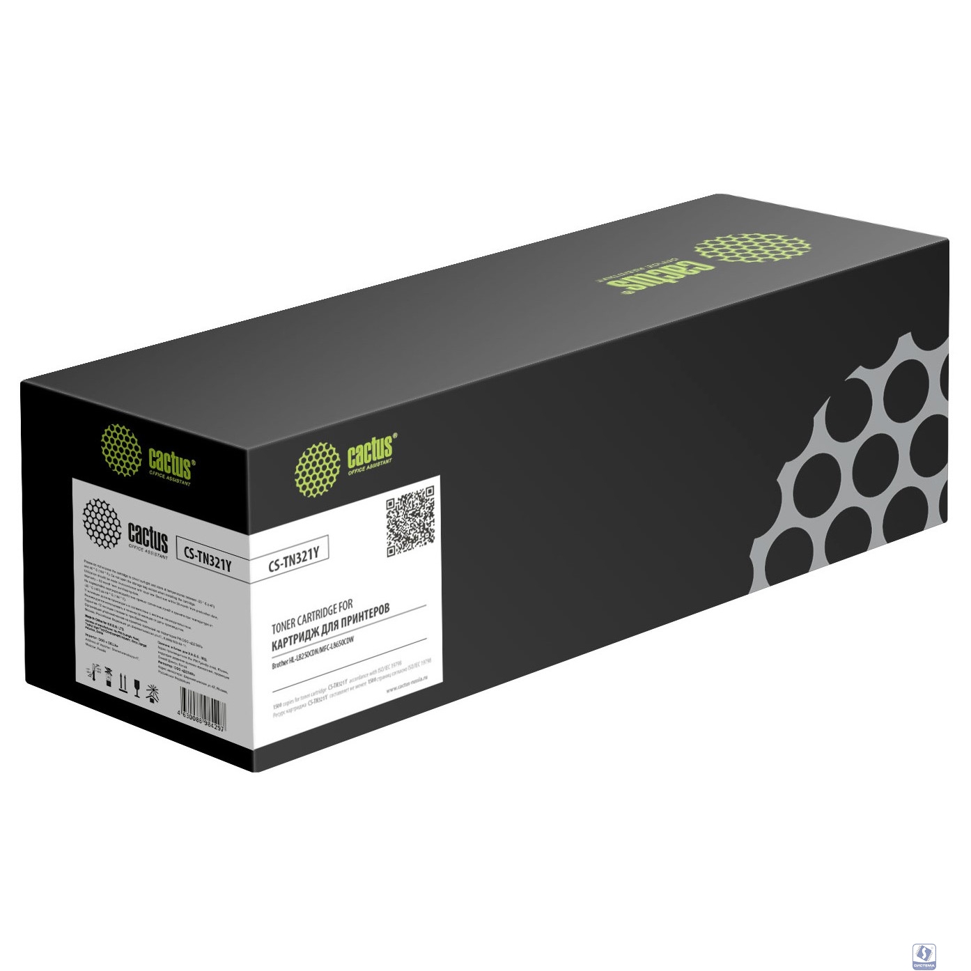 Картридж лазерный Cactus СS-TN-321Y желтый (25000стр.) для Konica Minolta bizhub C224/C224e/C284/C284e/C364