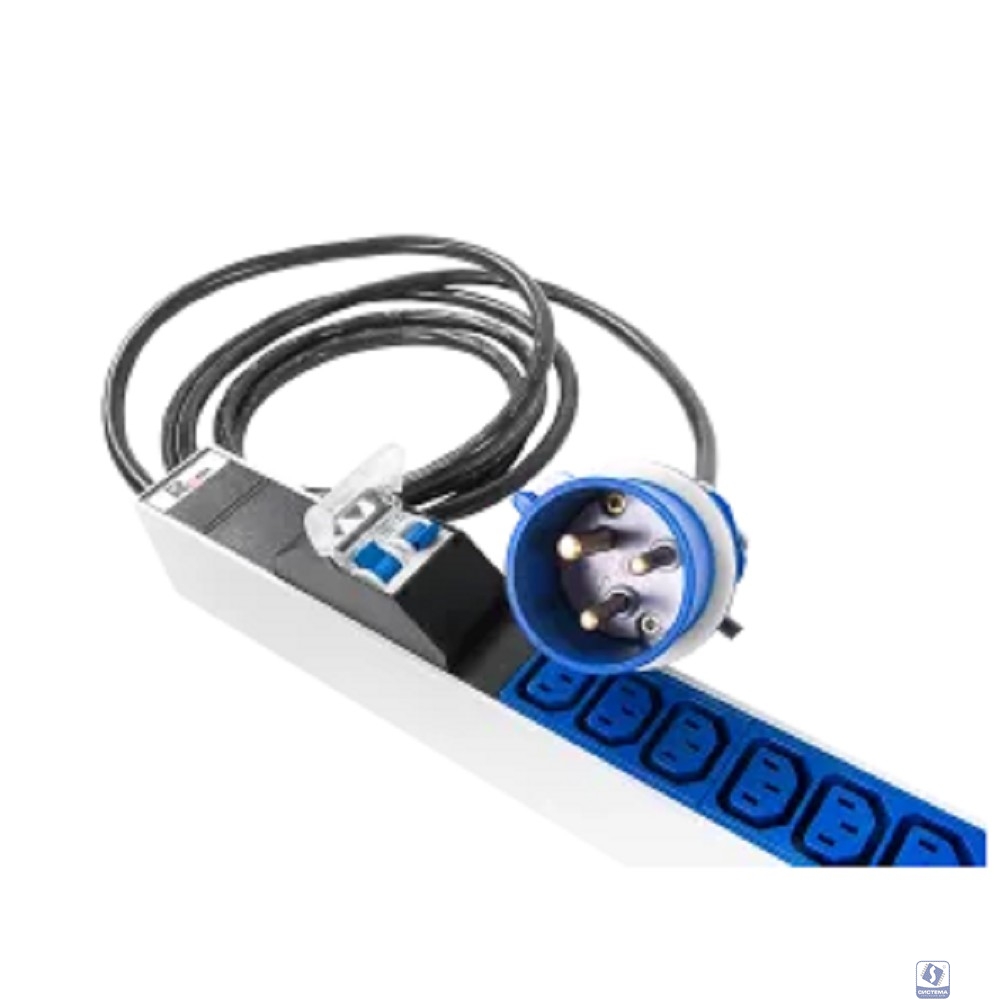 REM Верт блок розеток Rem-2MC,LINUX,мониторинг,измерение,1~32А,авт,36C13,1420мм,вх IEC309,шнур 3м