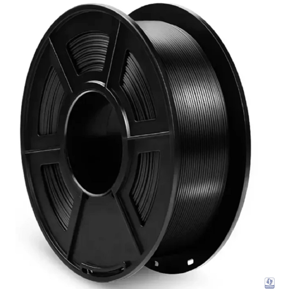 Филамент NVPRINT PLA Matte Black для 3D печати диаметр 1.75мм  длина 330 метров  масса 1 кг