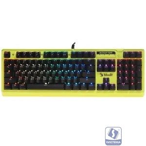 Клавиатура A4Tech Bloody B810RC Punk механическая желтый/черный USB for gamer LED