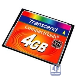 Compact Flash 4Gb Transcend  (TS4GCF133) 133-x