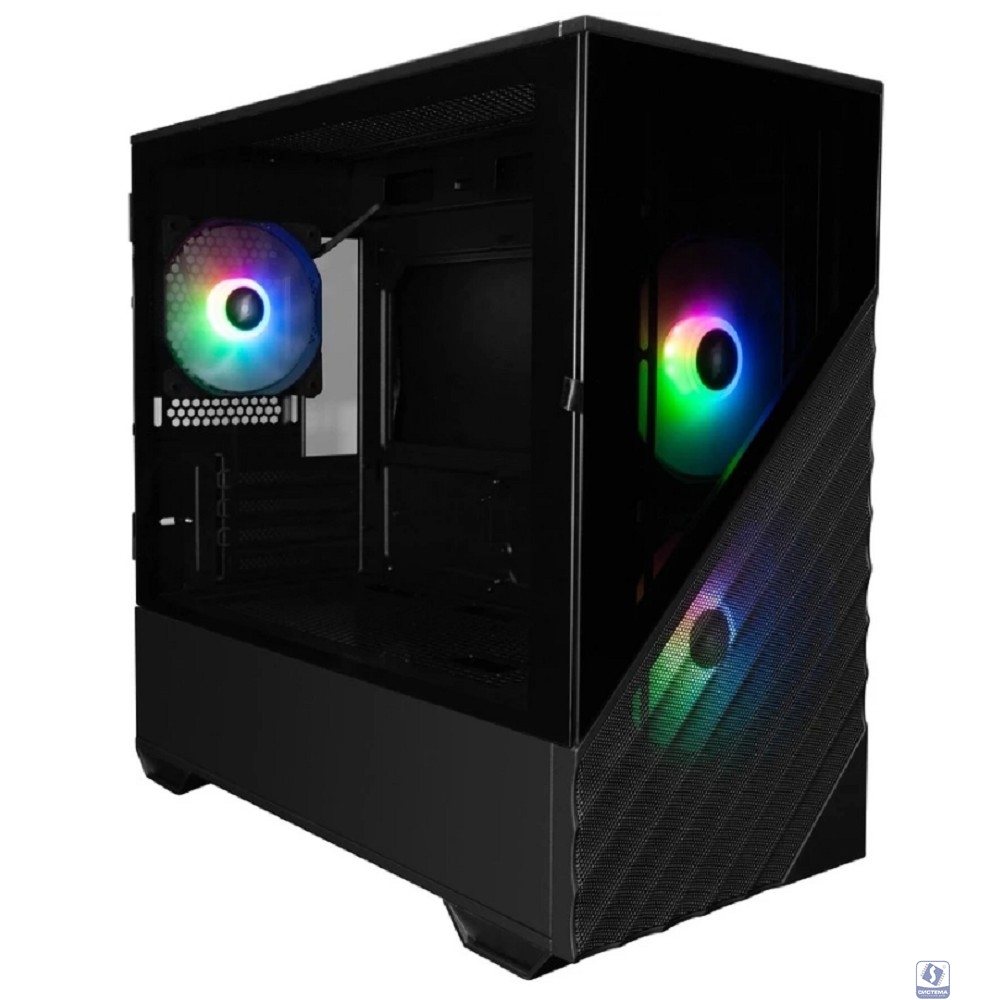 1STPLAYER DK D7 ARGB Black / mATX / 3x120mm ARGB fans / D7-BK-3F7