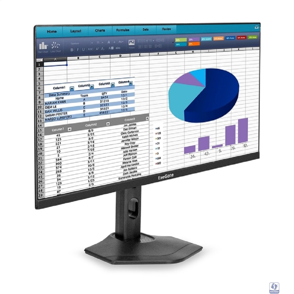 LCD ExeGate 23.8" EH2400C ProSmart черный  [EX300347RUS]
