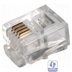 PROconnect (05-1012-3) Разъем телефонный UTP, RJ-14 (6P4C), CAT 3 (100 шт.)