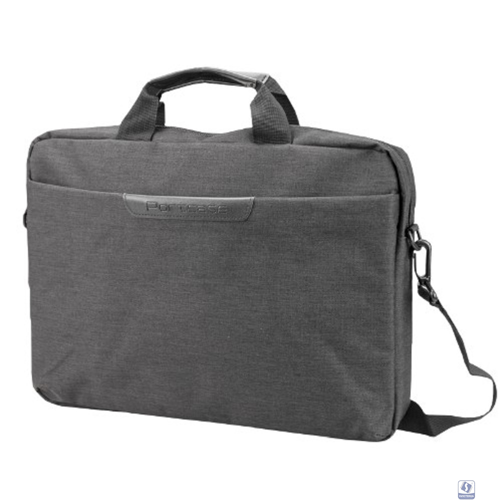 Сумка PORTCASE KCB-161Grey (нейлон, серая до 15,6") Сумка PORTCASE KCB-161Grey (нейлон, серая до 15,6")