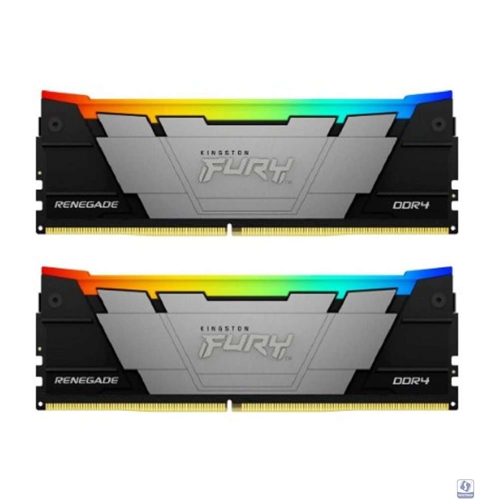 Kingston DDR4 DIMM 32GB 3200MT/s CL16 (Kit of 2)1Gx8 FURY Renegade RGB KF432C16RB12AK2/32