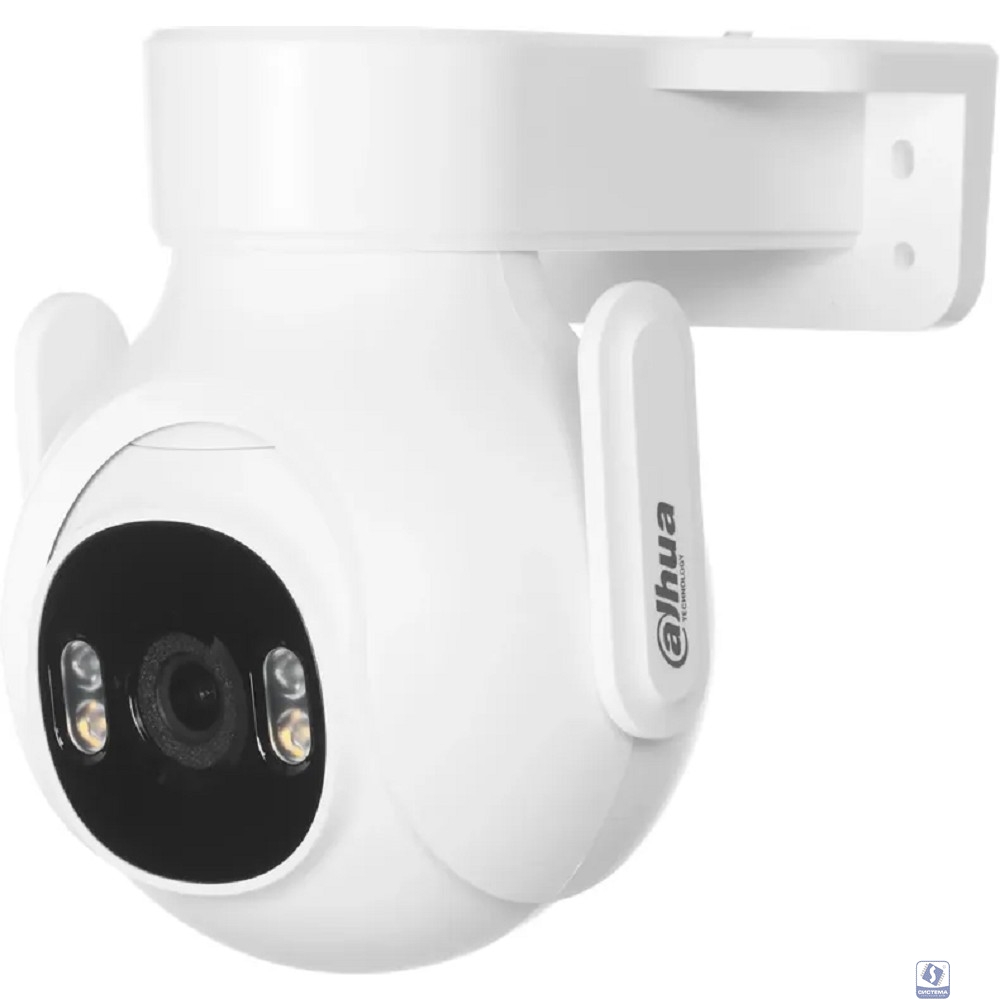 DAHUA DH-IPC-P3BP-PV-0360B Мини-PT IP-видеокамера с Wi-Fi 3Мп; 1/2.7” CMOS; 3.6мм видеоаналитика: SMD 3.0 ИК 30м, Led 30м; встроенные микрофон+динамик IP65