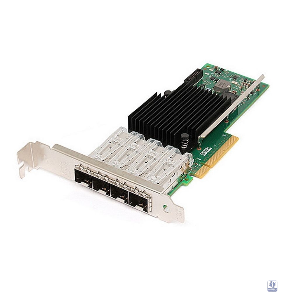 Сетевой адаптер Intel Intel® Ethernet Converged Network Adapter X710-DA4 4x SFP+ port 10GbE/1GbE, PCI-E v3 x4, VMDq. PCI-SIG* SR-IOV, w/o RDMA, Low Profile (081399) 