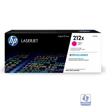 Картридж лазерный HP 212X W2123X пурпурный для HP CLJ Enterprise M554/M555