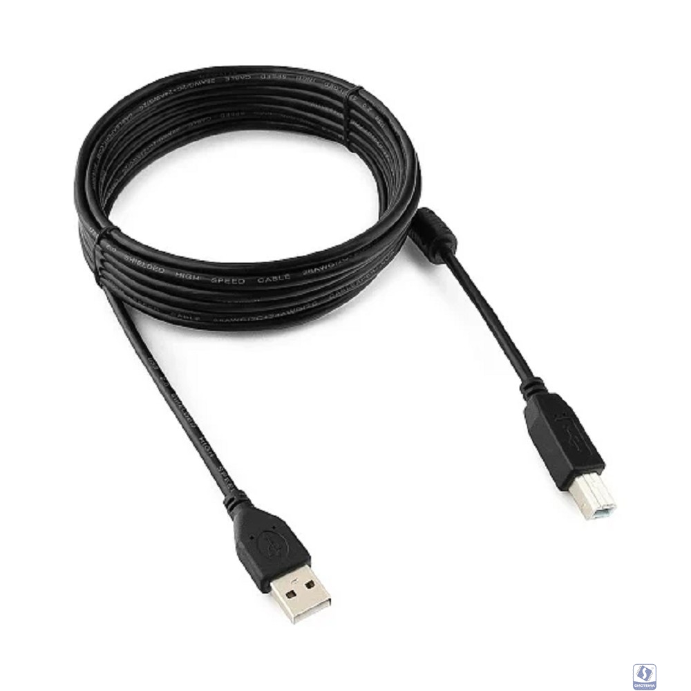 Gembird CCF-USB2-AMBM-15 USB 2.0 кабель PRO для соед. 4.5м AM/BM  позол.конт., фер.кол., пакет 