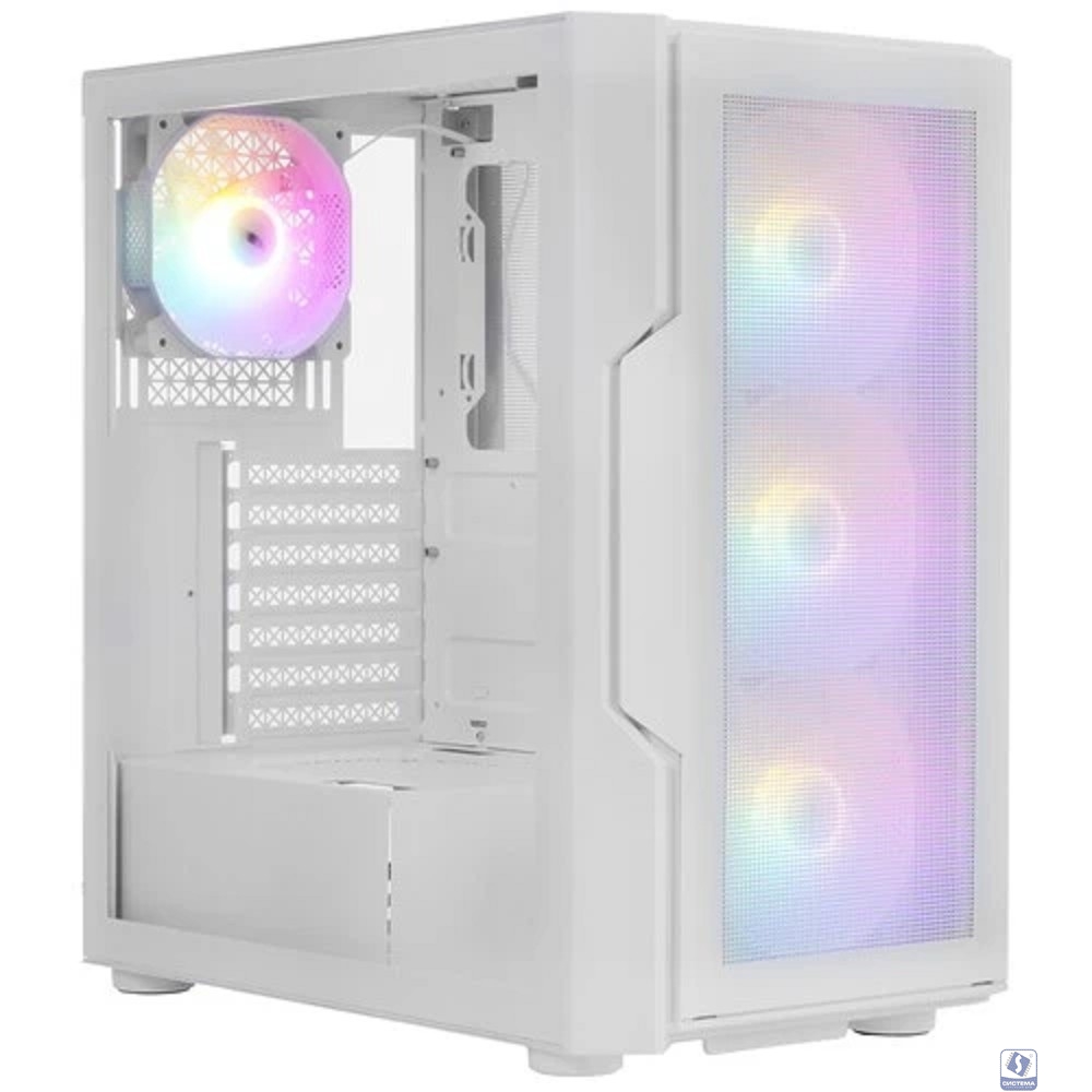 1STPLAYER TRILOBITE T7-P White / ATX / 4x120mm LED fans / T7-P-WH-4F1-W