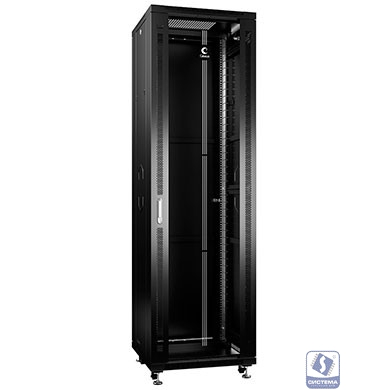Cabeus SH-05C-42U60/100-BK Шкаф монтажный телекоммуникационный 19" напольный для серверного оборудования 42U Cabeus SH-05C-42U60/100-BK