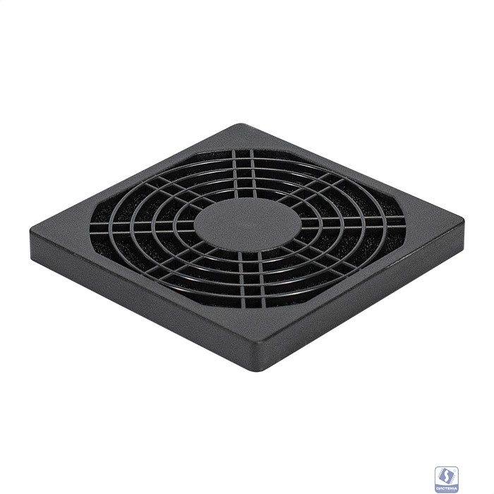 Exegate EX295255RUS Решетка для вентилятора с фильтром 90х90 ExeGate EG-090PSFB (90x90 мм, пластиковая, квадратная, с пылевым фильтром, черная)