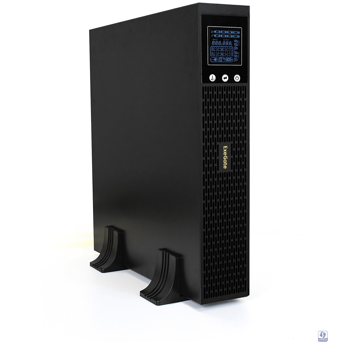 Exegate EP285644RUS ИБП Pure Sine Wave ExeGate SinePower UHB-2000.LCD.AVR.C13.RJ.USB.2U <2000VA/1600W, LCD, AVR, 8*IEC-C13, RJ45/11, USB, Rackmount 2U/Tower, Black>