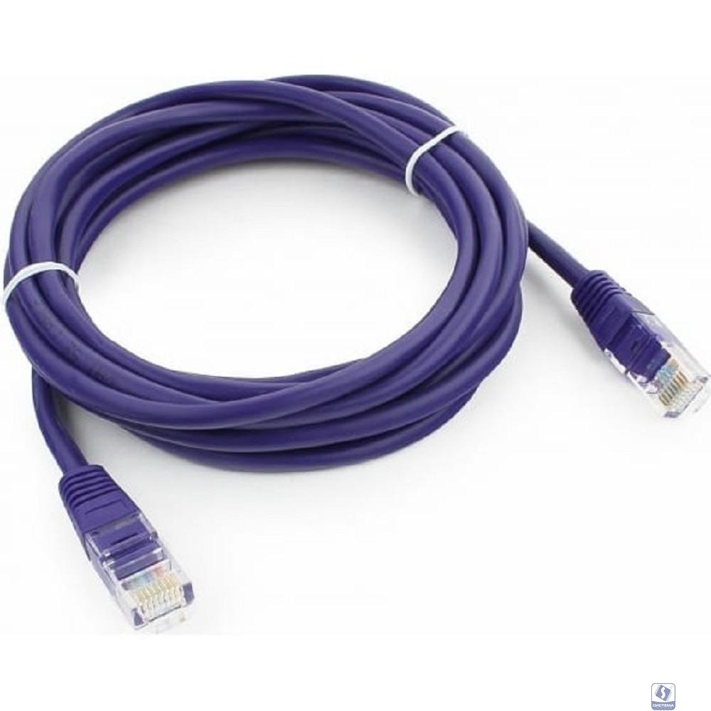 Cablexpert PP12-3M/V Патч-корд UTP кат.5e, 3м, литой, многожильный (фиолетовый)
