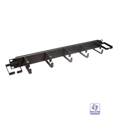 Lanmaster TWT-ORG1U-5V2H Органайзер 19" 1U 5 колец + 2 боковых