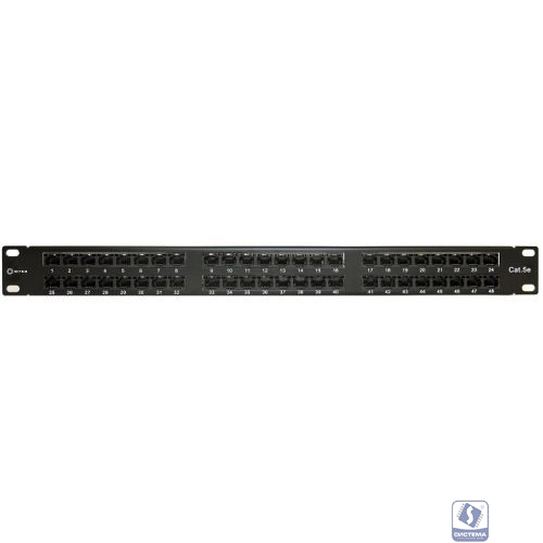 5bites PPU55-06 Патч-панель UTP / 5E / 48P / KRONE / 110 / DUAL IDC / 1U / 19"