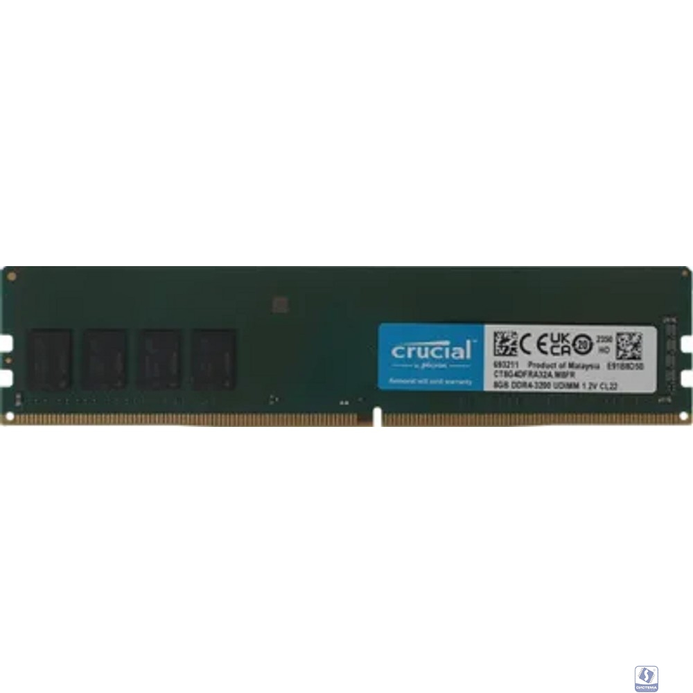 Crucial DDR4 DIMM 8GB CT8G4DFRA32A PC4-25600, 3200MHz  OEM/RTL