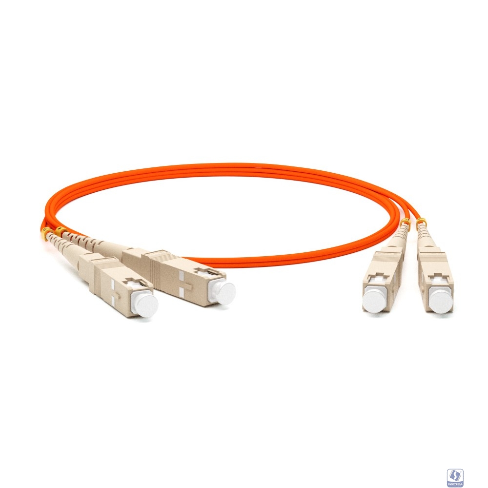 Hyperline FC-D2-62-SC/­PR-SC/­PR-H-10M-LSZH-ORv Патч-корд волоконно-оптический (шнур) MM 62.5/­125, SC-SC, 2.0 мм, duplex, LSZH, 10 м