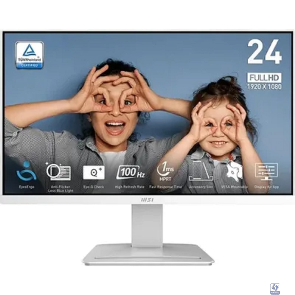 MSI PRO 24" MP2412W белый  [9S6-3BA9CH-072]