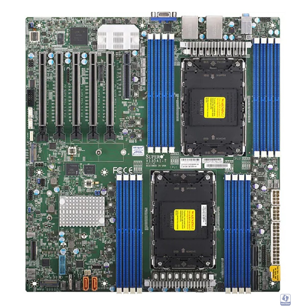 Supermicro MBD-X13DAI-T-B E-ATX, 2xLGA4677 C741, 16xDDR5, 10xSATA, 2x10GbE, IPMI, VGA