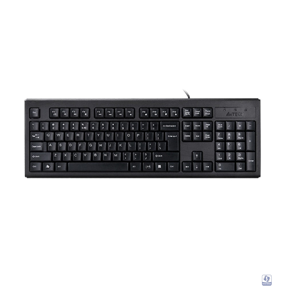 Клавиатура A-4Tech KR-83 black USB, проводная USB, 104 клавиши [533406]