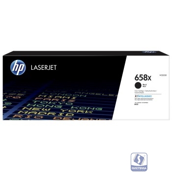 HP W2000X Картридж 658A увеличенной емкости черный (33000 стр.) 