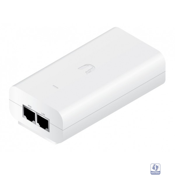 UBIQUITI POE-24-12W-G-WH (White) Блок питания с PoE, 220 VAC -> 24 VDC, 0.5А