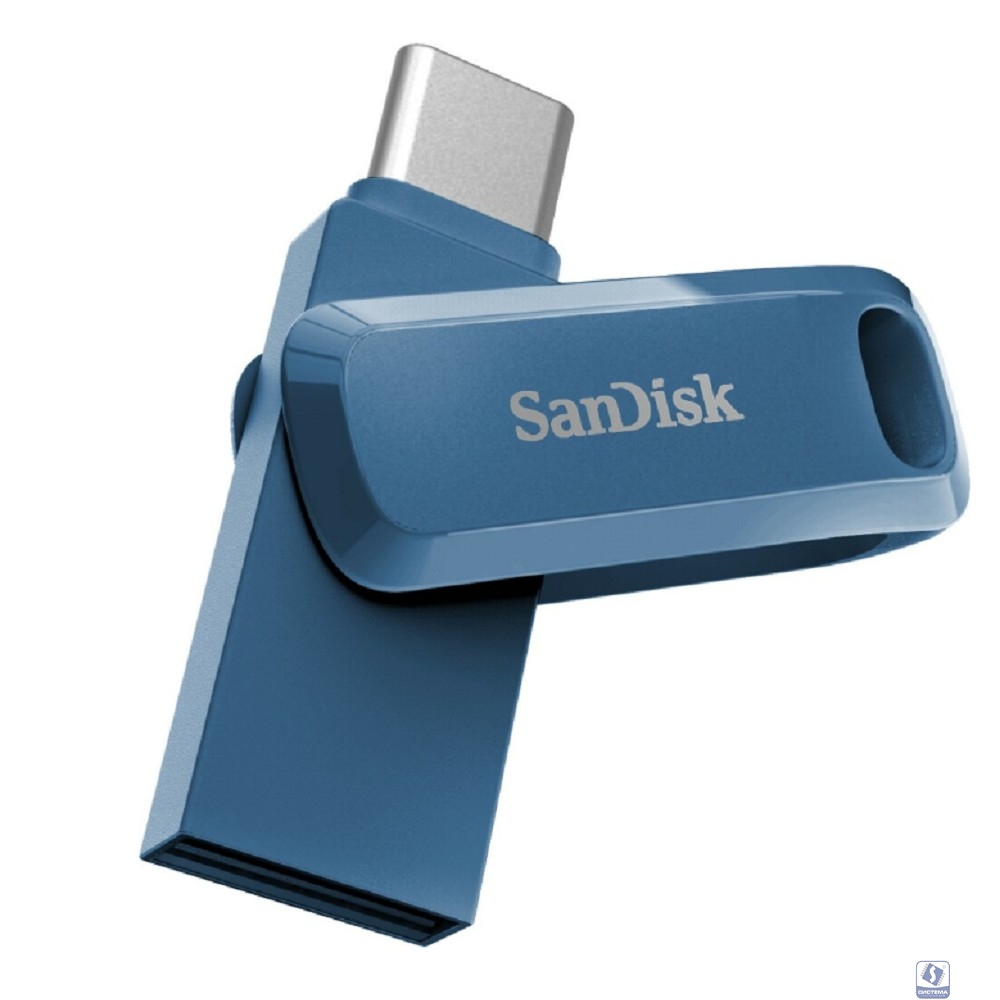 SanDisk USB Drive 32GB Ultra Dual Drive Go USB Type-CTM Flash Drive Navy Blue 