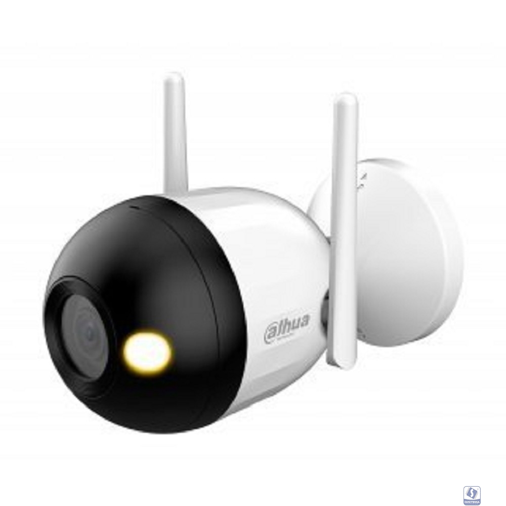 DAHUA DH-IPC-F2CP-PV-0280B Уличная цилиндрическая IP-видеокамера Smart Dual Light 2Мп, 1/3” CMOS, объектив 2.8мм, видеоаналитика, ИК 30м, LED 30м, микрофон, динамик, Wi-Fi 2.4ГГц, IP67, металл/пластик