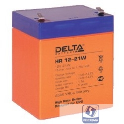 Delta HR 12-21 W (5 А\ч, 12В) свинцово- кислотный  аккумулятор  