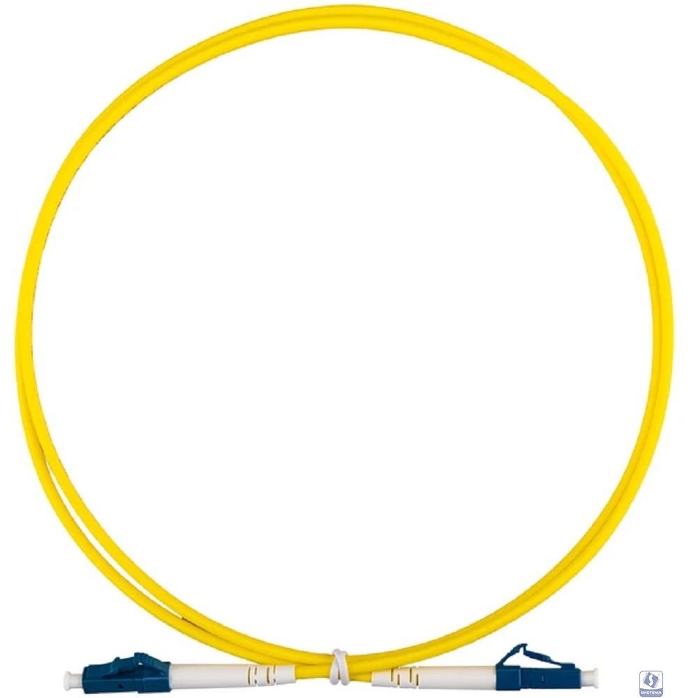 Rexant (50-1111-3) Патч-корд оптический одномодовый (SM) 9/125 OS2 разъемы zip-cord LC/UPC-LC/UPC 3мм Simplex LSZH 3м желтый