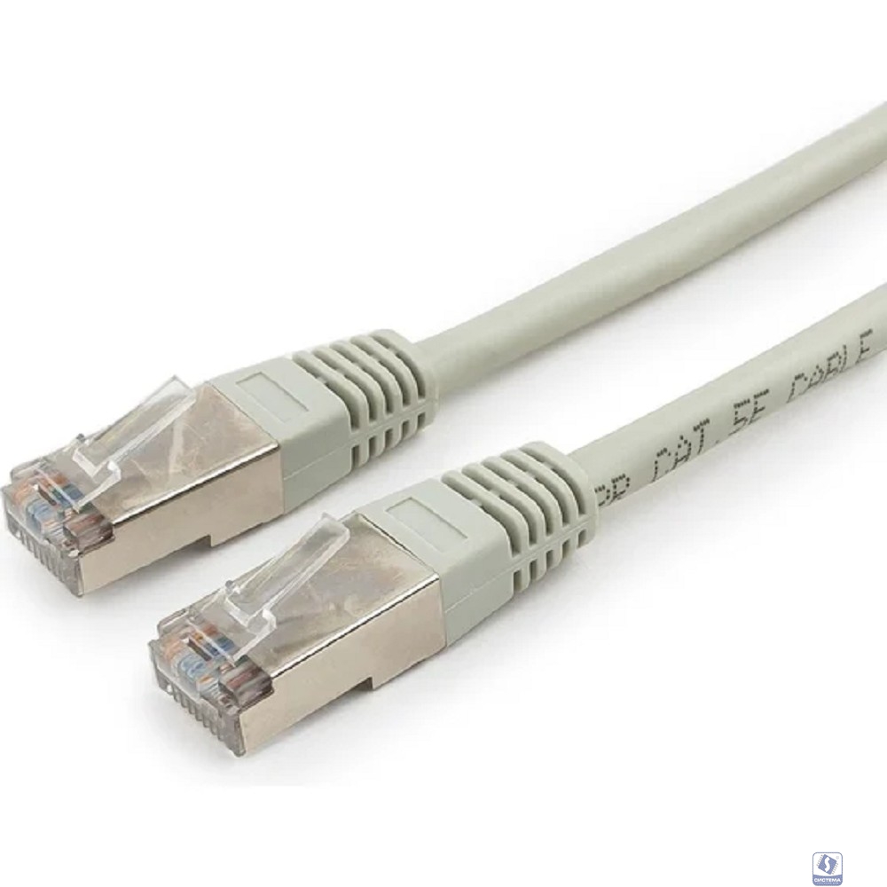 Cablexpert Патч-корд PP22-3m 1000G FTP 4 пары cat5E CCA molded 3м серый RJ-45 (m)-RJ-45 (m)