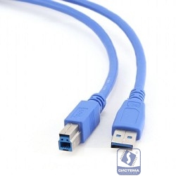 Gembird CCP-USB3-AMBM-6 USB 3.0 PRO  кабель для соед. 1.8м AM/BM  позол. контакты, пакет 