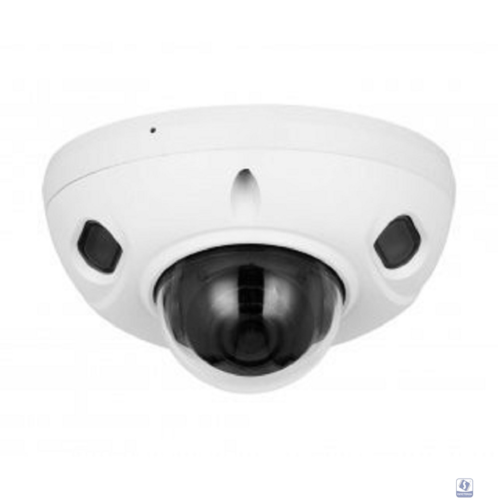 DAHUA DH-IPC-HDBW3441FP-AS-0210B-S2 Уличная мини-купольная IP-видеокамера 4Мп, 1/3” CMOS, объектив 2.1мм, видеоаналитика, микрофон, ИК 30м, IP67, IK10, металл