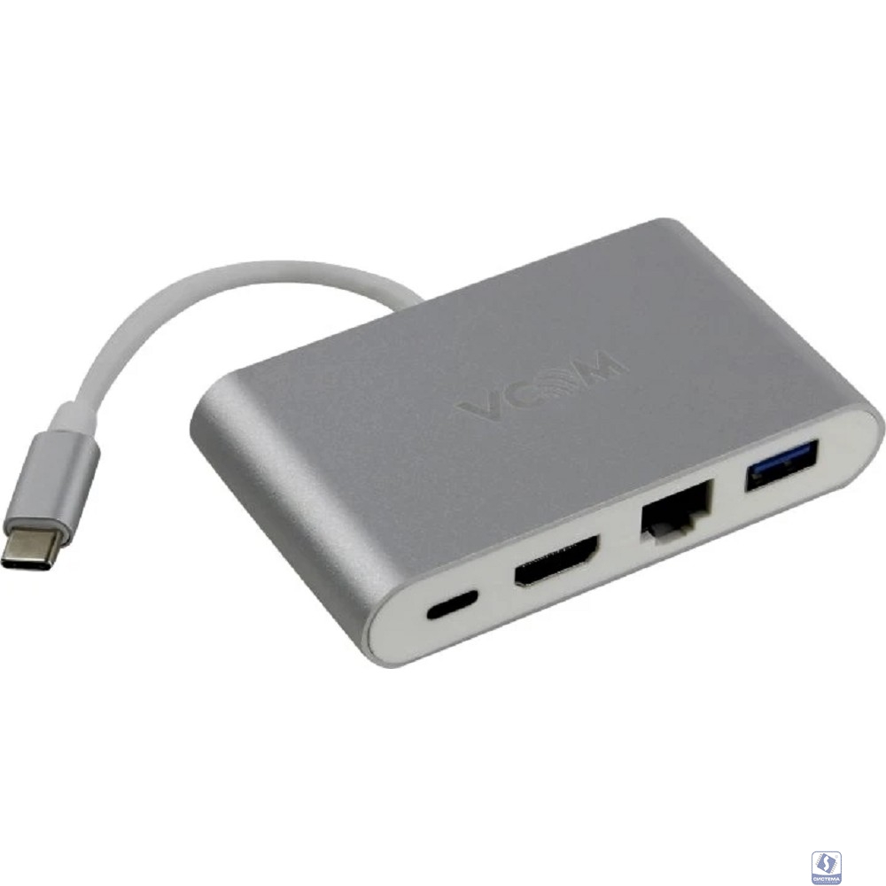 VCOM CU455 Кабель-адаптер USB3.1 Type-CM-->HDMI+USB3.0+RJ45+PD charging  VCOM <CU455>