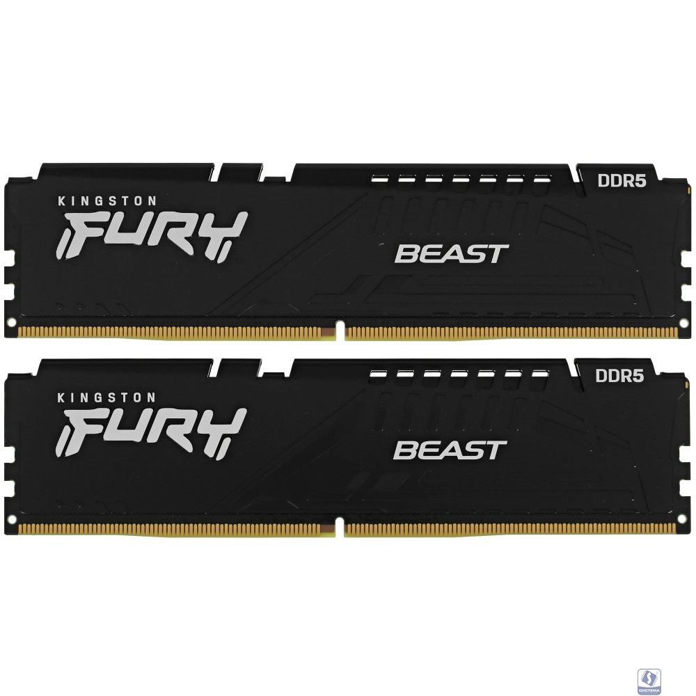 Kingston DDR5 DIMM 16GB 5200MT/s CL40 (Kit of 2) FURY Beast Black [KF552C40BBK2-16]