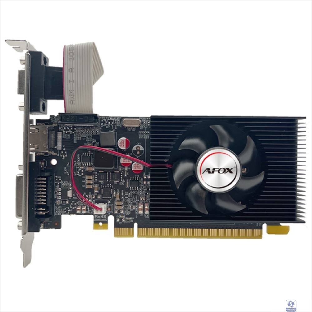 Видеокарта AFOX GT730 2Gb DDR3 64bit VGA/DVI/HDMI  LP 1FAN (AF730-2048D3L5) RTL