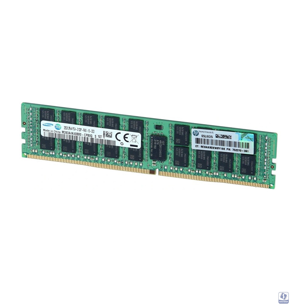 HPE 32GB (1x32GB) Dual Rank x4 DDR4-2133 CAS-15-15-15 Registered Memory Kit (728629-B21 / 774175-001)