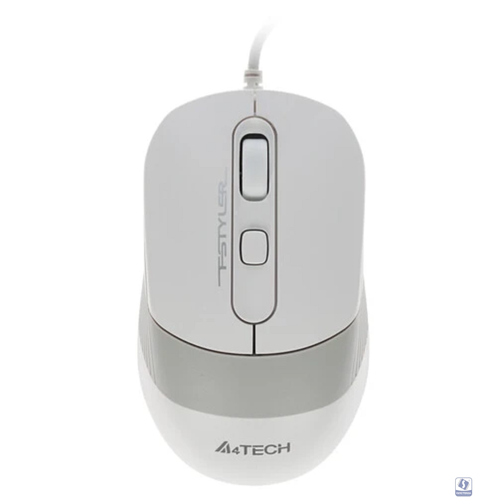 A-4Tech Мышь FStyler FM10 WHITE белый/серый оптическая (1000dpi) USB [1147676]