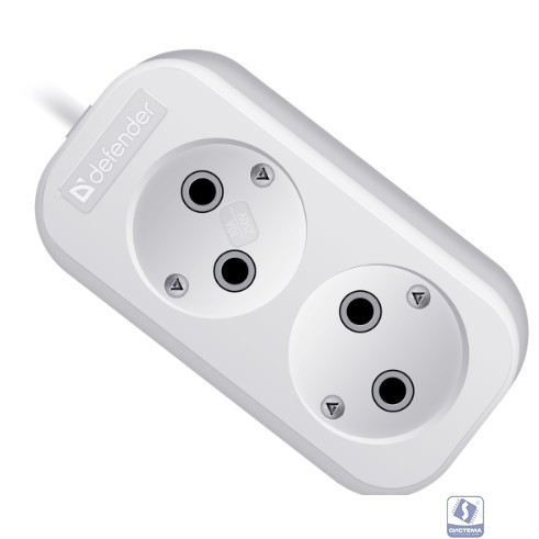 Defender Удлинитель B220 10 А, 2 м [99270], без заземления
