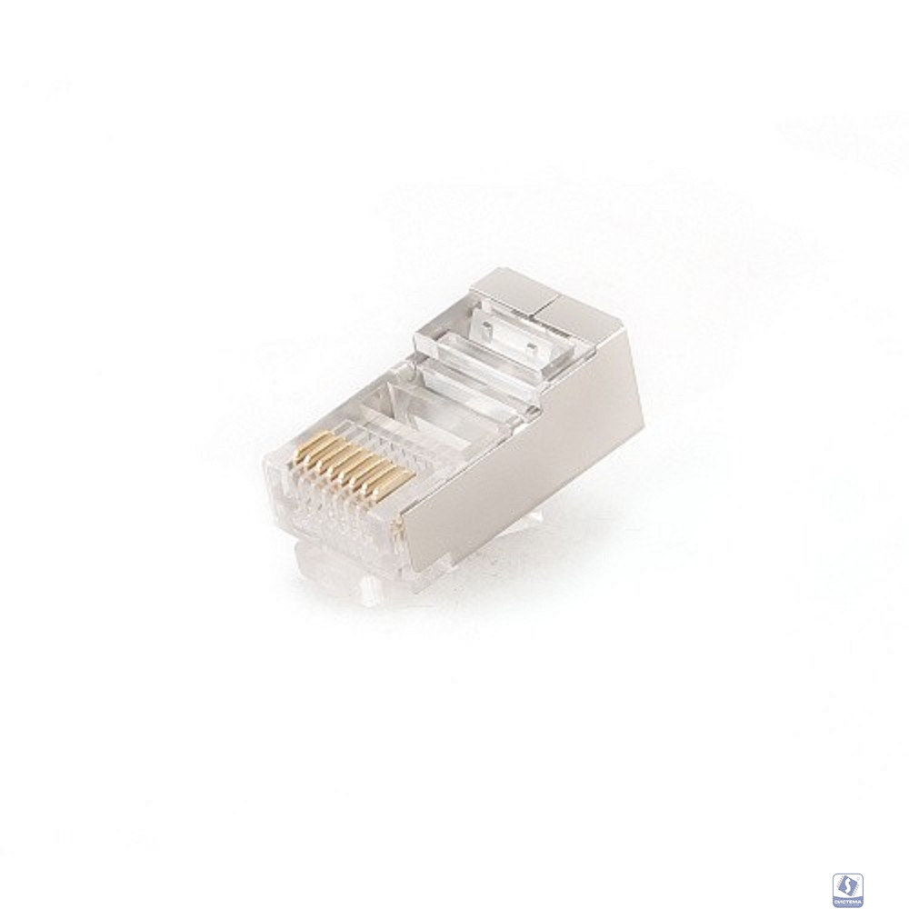 Gembird Вилка RJ-45 (8P8C) универсальная кат.5e экранированная, контакты 30 микродюймов" (10 шт.) (PLUG5SP/10)