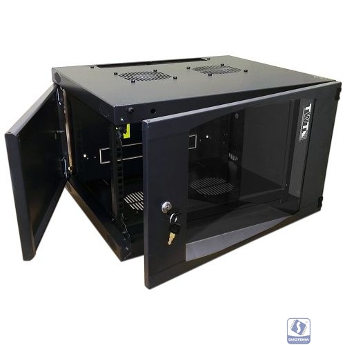 Шкаф коммутационный Lanmaster Next (TWT-CBWNG-18U-6X6-BK) 18U 550x600мм пер.дв.стекл 60кг черный 29кг 988мм IP20