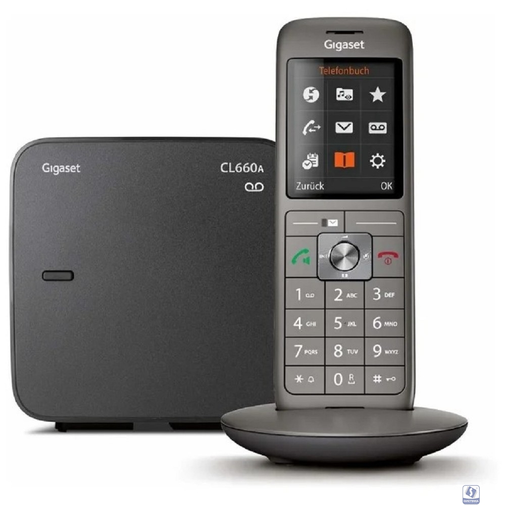 Gigaset [S30852-H2824-S321] CL660A SYS RUS,  черный