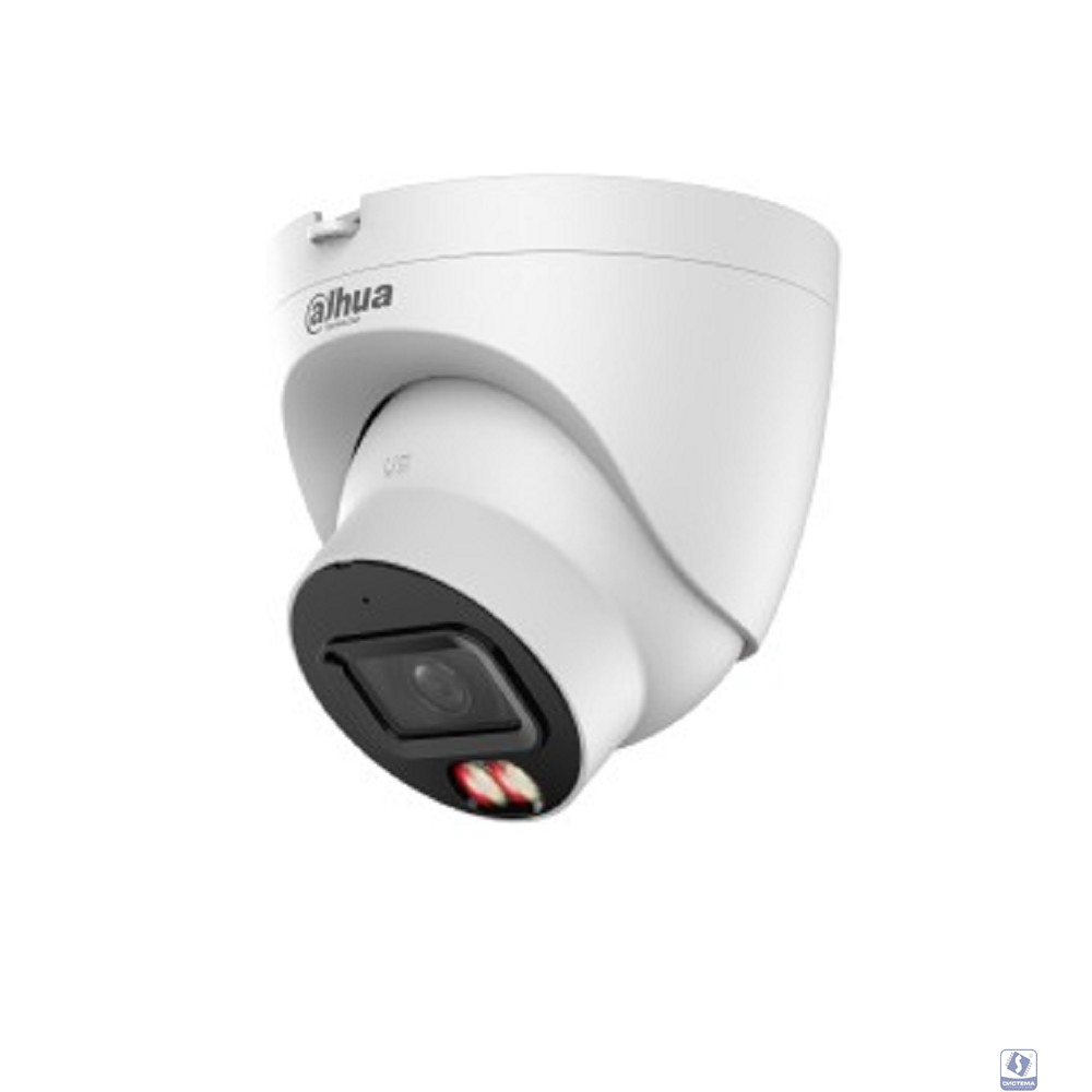 DAHUA DH-IPC-HDW21249TP-S-IL-0280B Уличная купольная IP-видеокамера 12Мп; 1/2.5” CMOS; 2.8мм видеоаналитика: SMD Plus ИК 30м, LED 30м IP67 металл, пластик