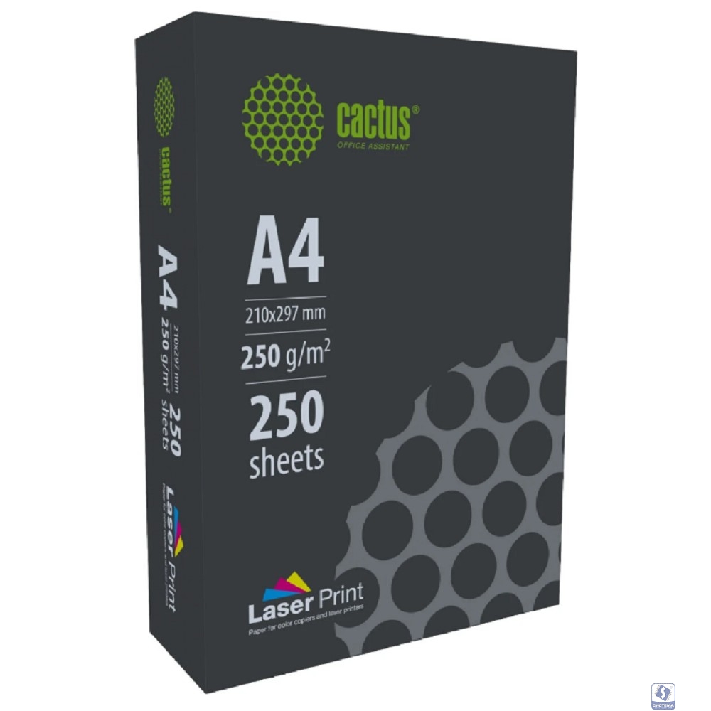 Бумага Cactus CS-LPA4250250 A4/250г/м2/250л./белый для лазерной печати