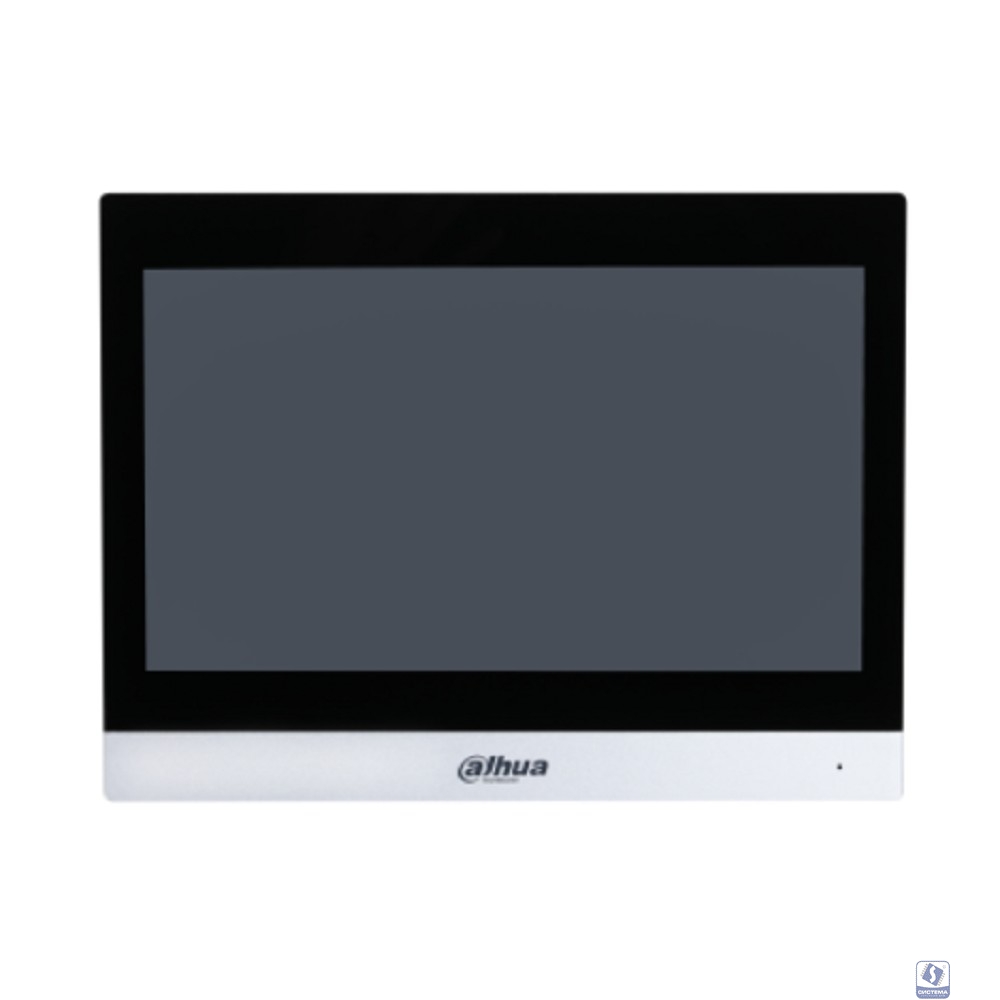 DAHUA DHI-VTH8A41KMS-W Монитор видеодомофона IP 10-и дюймовый с WiFi 2.4ГГц, серебрянный, 1024x600 разрешение, ёмкостной сенсорный экран