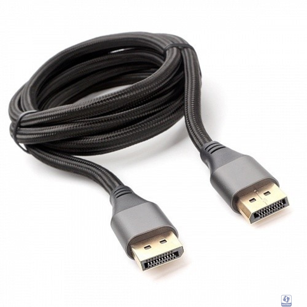 Cablexpert CC-DP8K-6, 20M/20M, v1.4, нейлоновая оплетка, метал. разъемы, 1.8м, черный, коробка