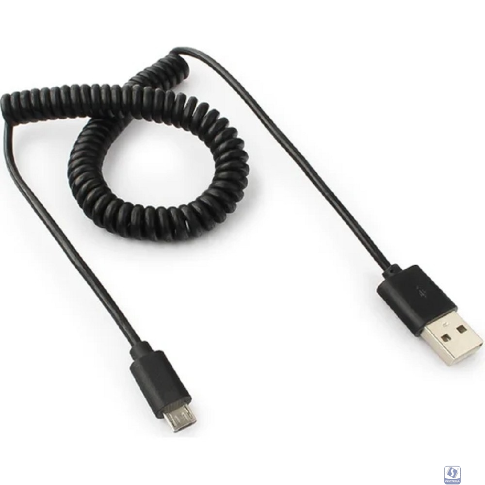 Cablexpert Кабель USB 2.0 Pro, AM/microBM 5P, 1.8м, витой, черный, пакет (CC-mUSB2C-AMBM-6)
